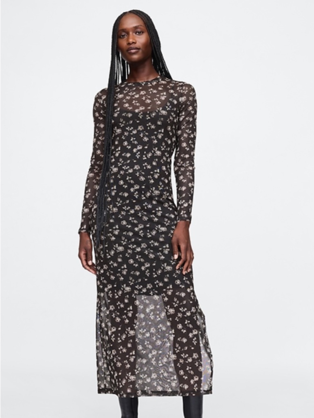 Gap mesh midi dress L petite